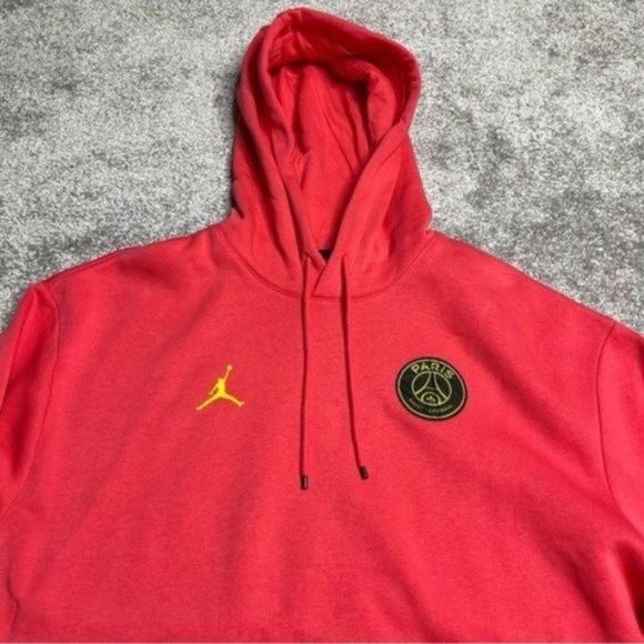 NIKE Air Jordan X Paris Saint-Germain Hoodie Sweatshirt DV0611-648 Size Medium - Picture 2 of 12